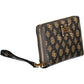 Brown Polyurethane Women Wallet