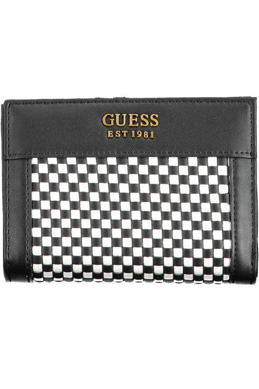 Black Polyurethane Women Wallet