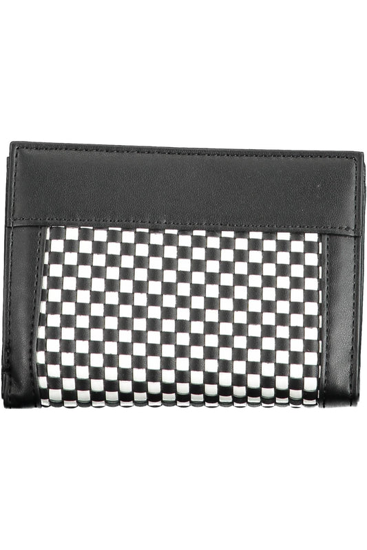 Black Polyurethane Women Wallet