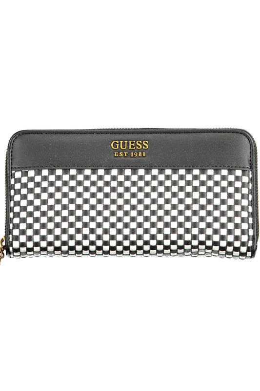 Black Polyurethane Women Wallet