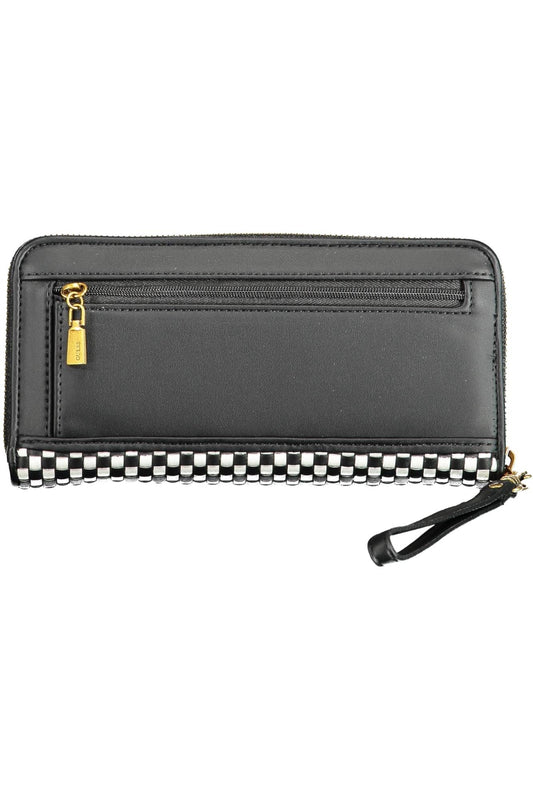 Black Polyurethane Women Wallet