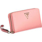 Pink Polyurethane Women Wallet
