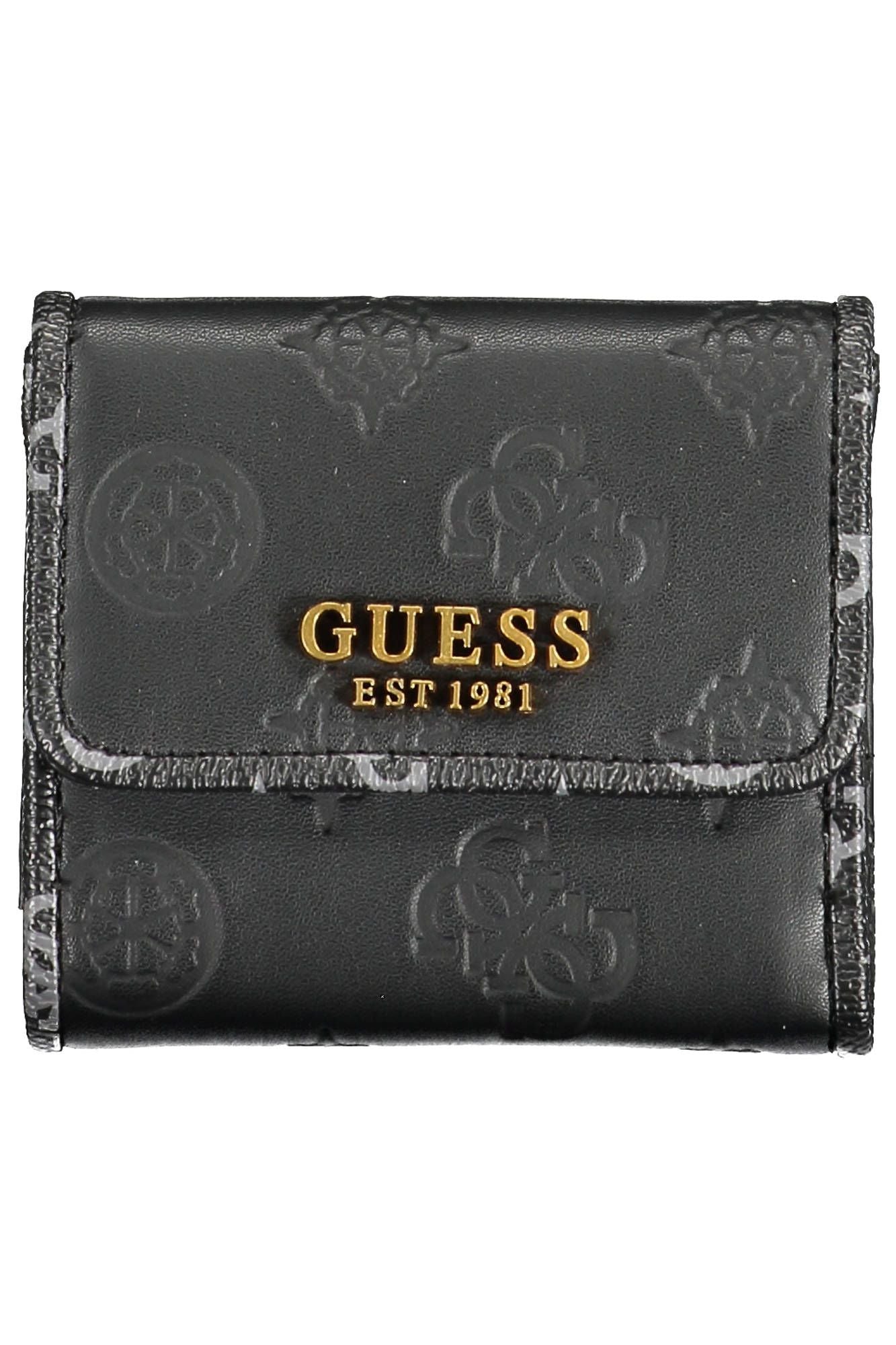 Black Polyurethane Women Wallet