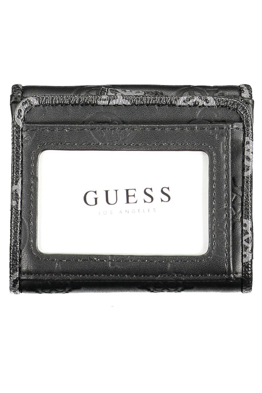 Black Polyurethane Women Wallet