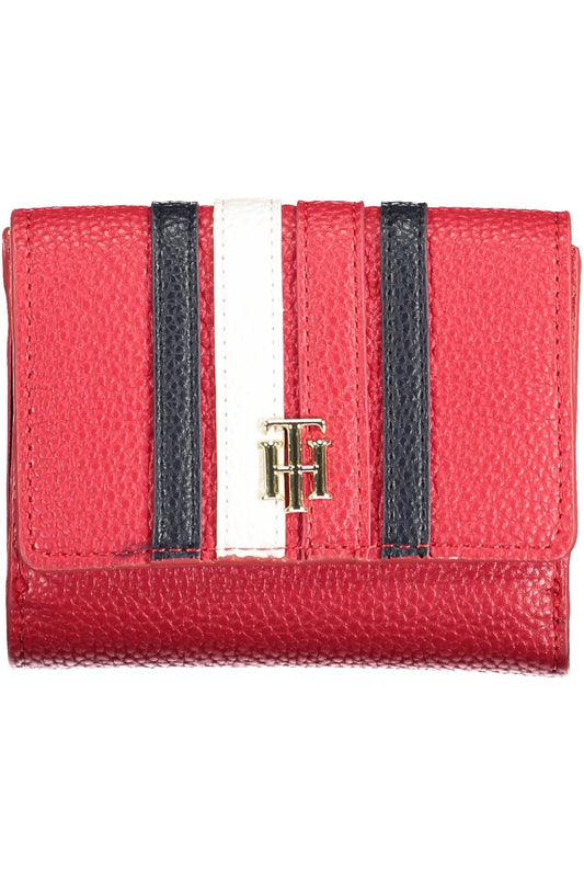 Red Polyurethane Women Wallet