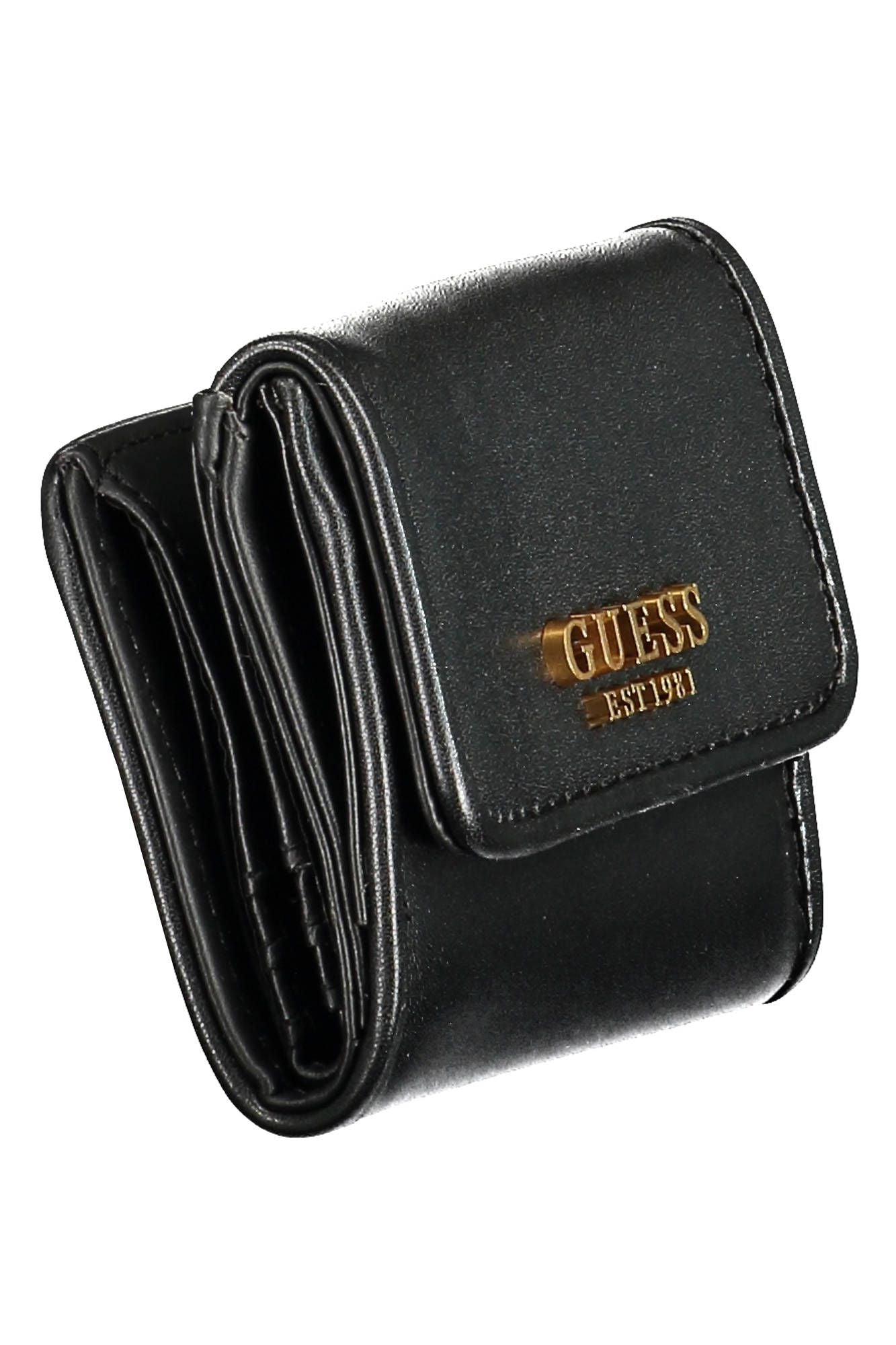 Black Polyurethane Women Wallet