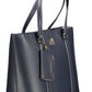Blue Recycled Polyester Women Handbag