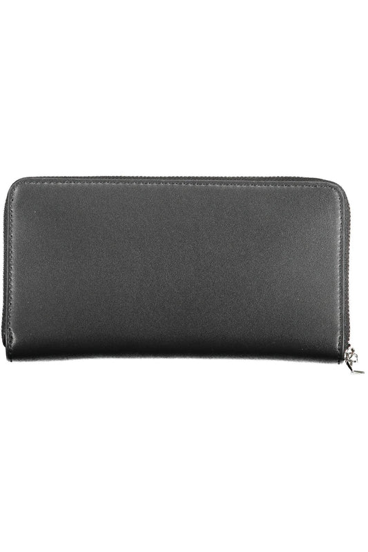Black Polyurethane Women Wallet