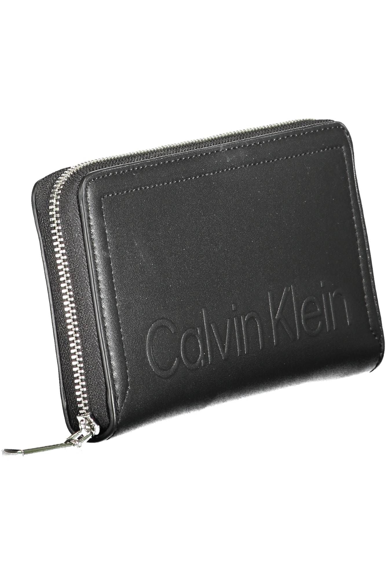 Black Polyurethane Women Wallet