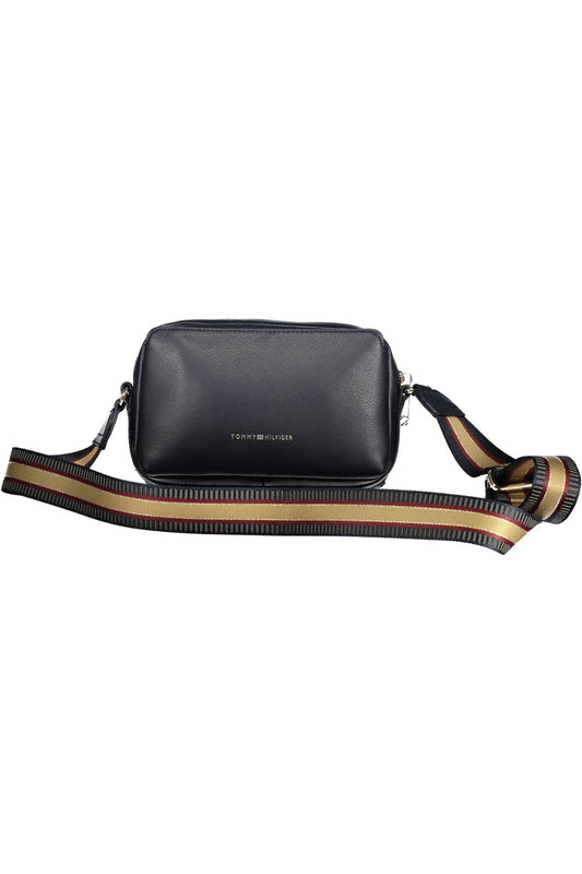 Blue Polyester Women Handbag