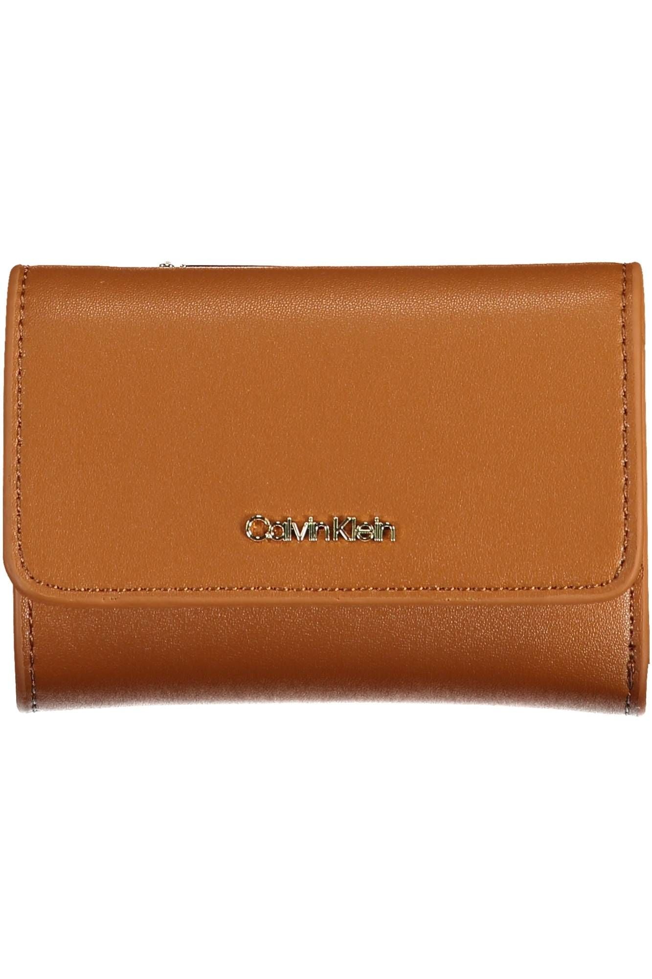 Brown Polyethylene Women Wallet