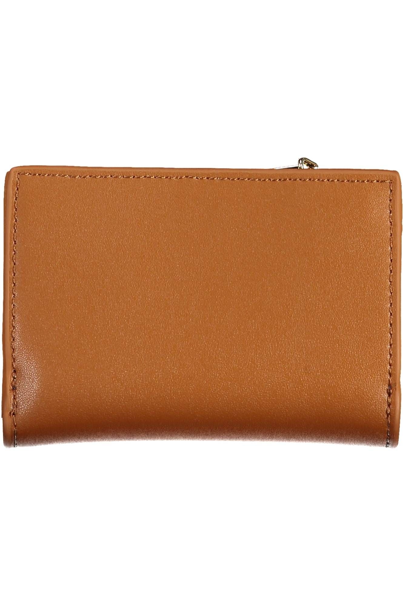 Brown Polyethylene Women Wallet