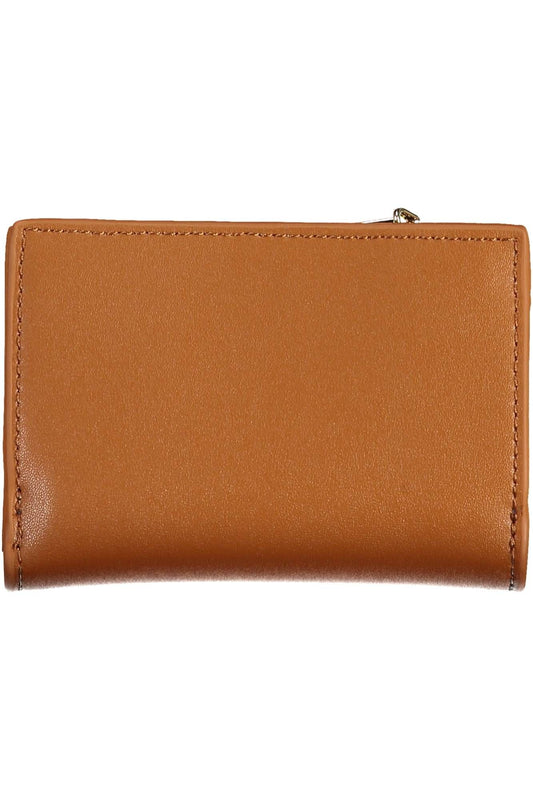 Brown Polyethylene Women Wallet