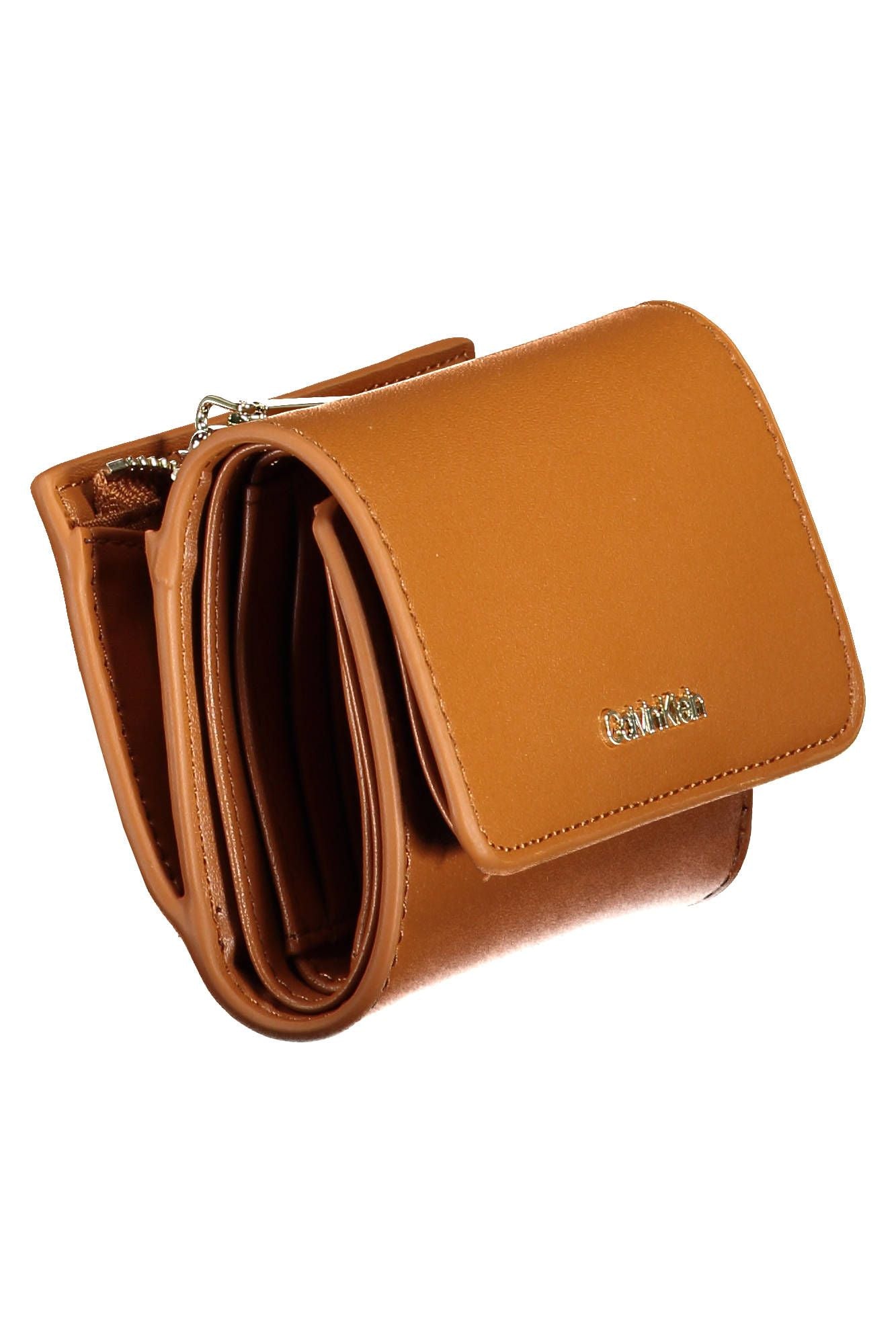 Brown Polyethylene Women Wallet