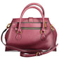 Purple Polyurethane Women Handbag