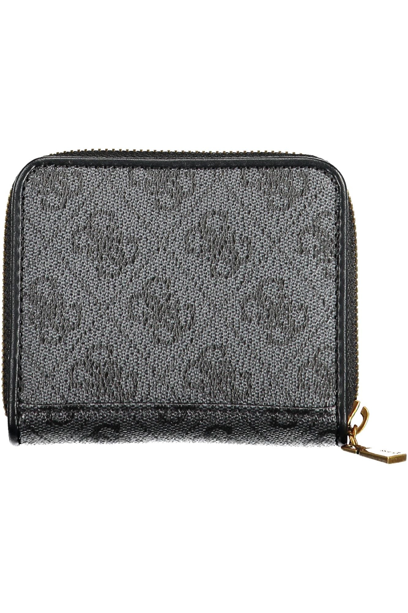 Black Polyurethane Women Wallet