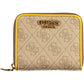 Yellow Polyurethane Women Wallet