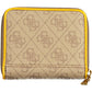 Yellow Polyurethane Women Wallet