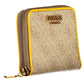 Yellow Polyurethane Women Wallet