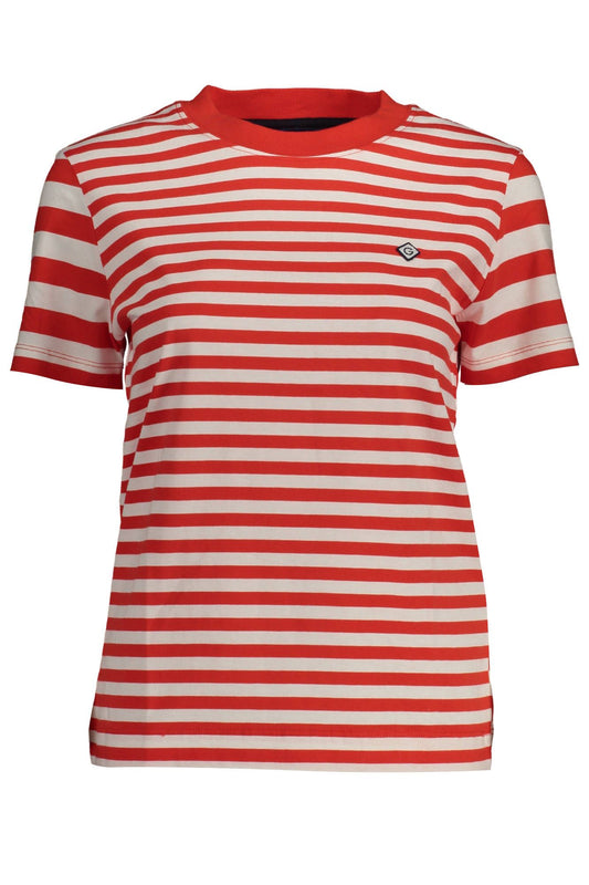 Red Cotton Women T-Shirt