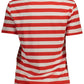 Red Cotton Women T-Shirt