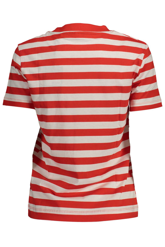 Red Cotton Women T-Shirt