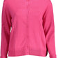 Pink Cotton Women Cardigan