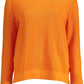 Orange Cotton Women Shirt