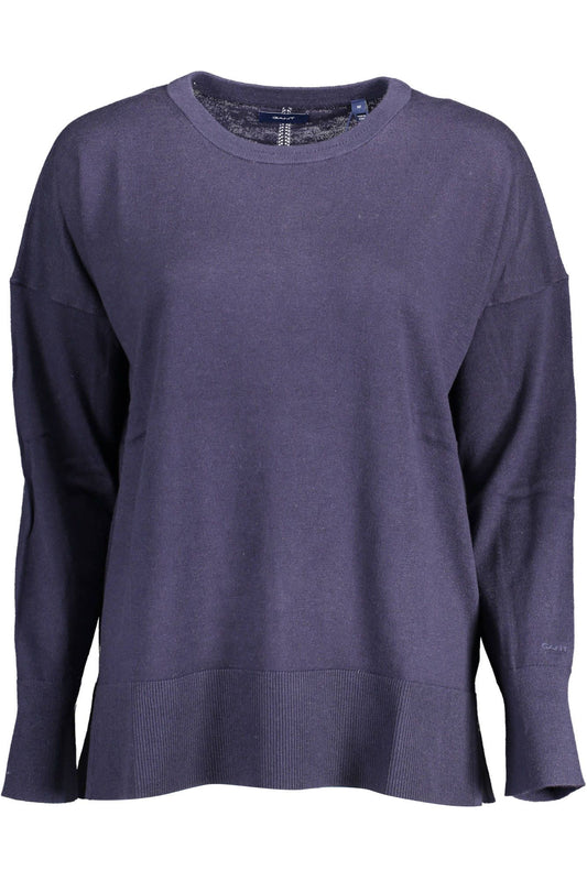 Blue Cotton Women Shirt