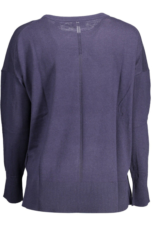 Blue Cotton Women Shirt