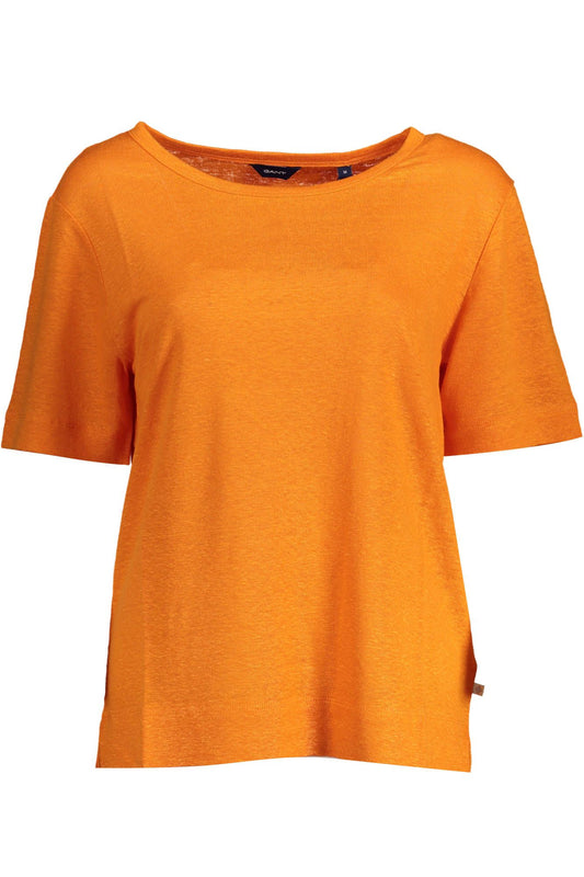 Orange Linen Women Top