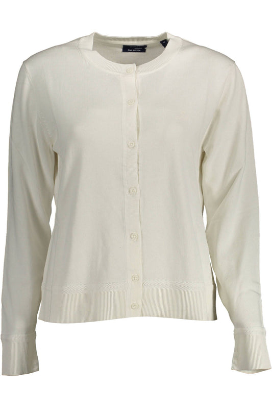 White Cotton Women Cardigan