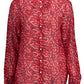 Red Cotton Women Shirt