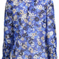 Blue Cotton Women Shirt