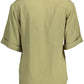 Green Viscose Women Shirt