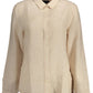 Beige Linen Women Shirt