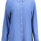 Blue Viscose Women Shirt