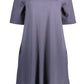 Blue Viscose Women Dress