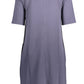 Blue Viscose Women Dress