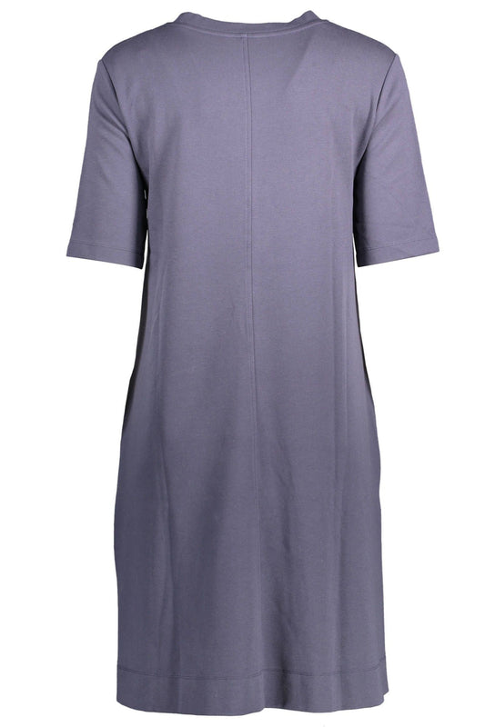 Blue Viscose Women Dress