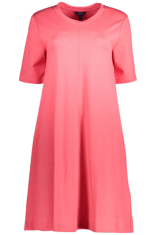 Pink Elastane Women Dress
