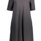 Black Elastane Women's Dress
