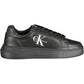Black Leather Women Sneaker