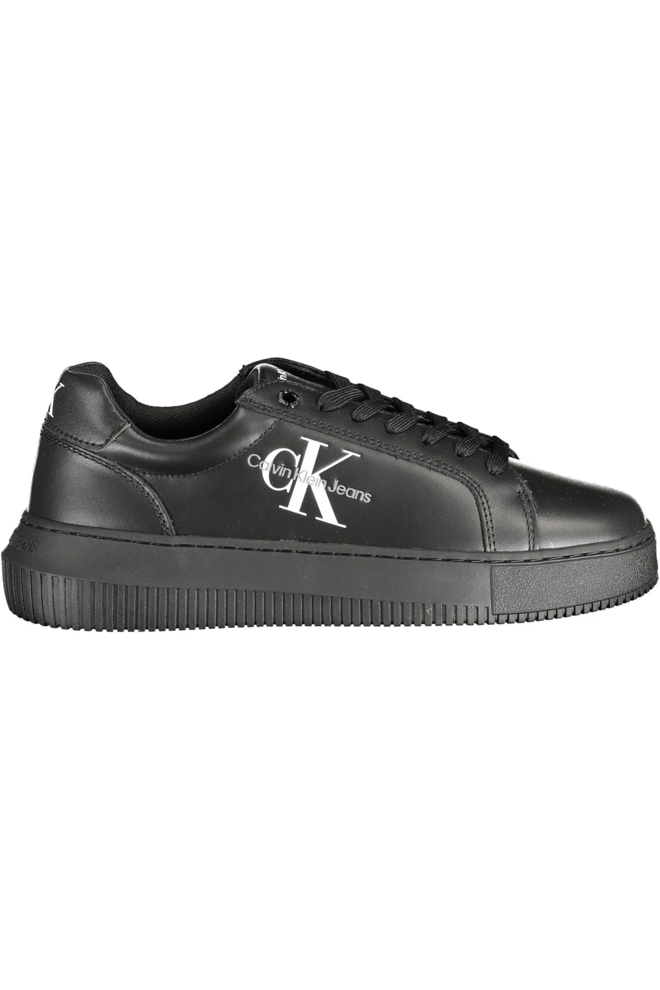 Black Leather Women Sneaker