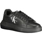 Black Leather Women Sneaker