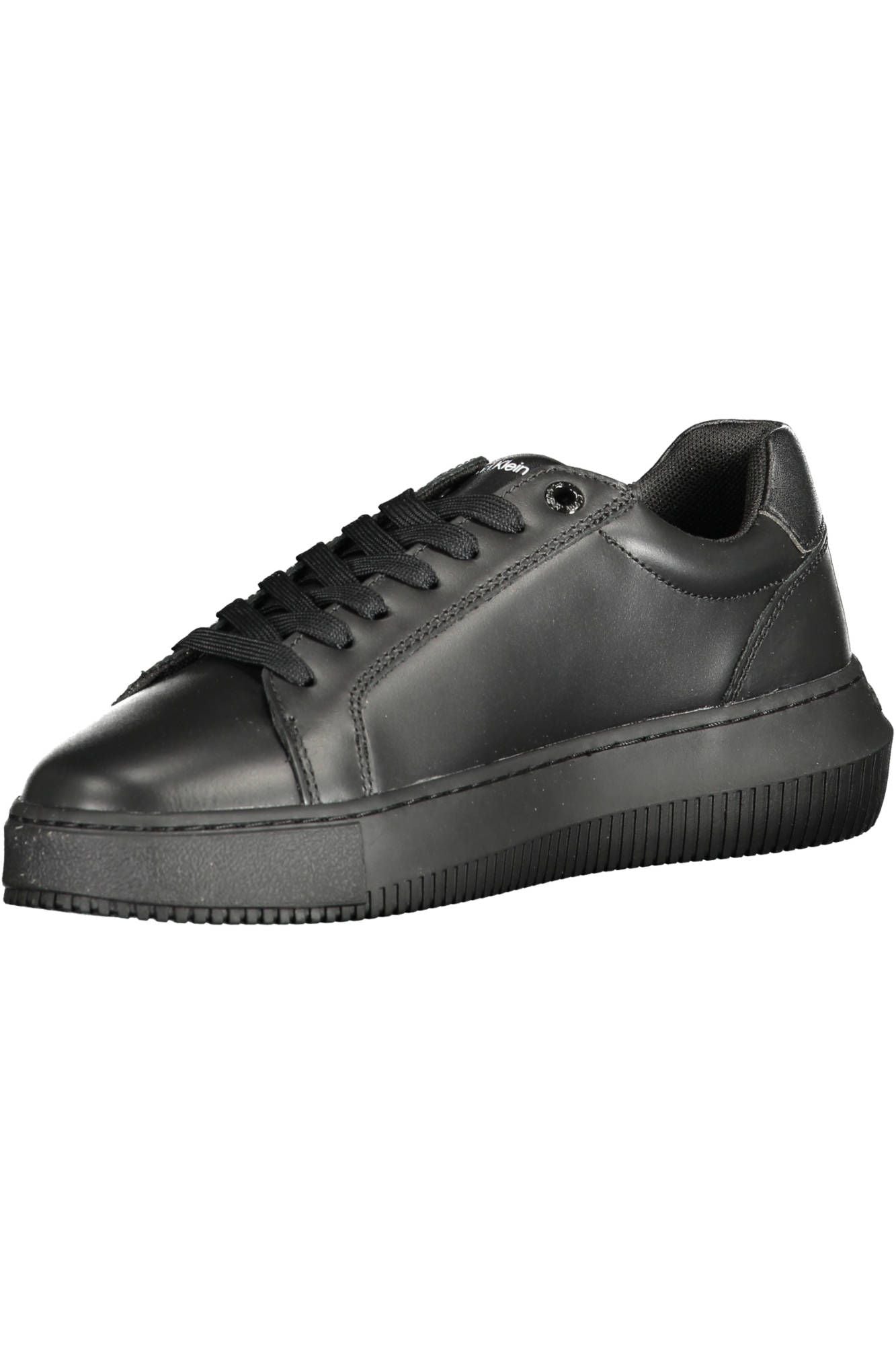 Black Leather Women Sneaker