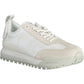 White Polyester Men Sneaker