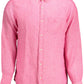 Pink Linen Men Shirt