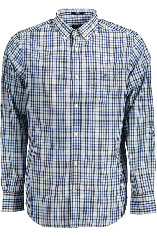 Light Blue Cotton Men Shirt