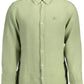 Green Linen Men Shirt